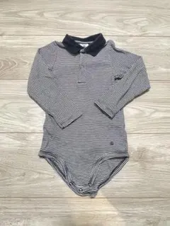 プチバトー　長袖　襟付き　ロンパース　24m 86cm