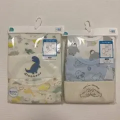 メッシュ素材　ノースリーブロンパース　インナー　ドッグ柄とあざらしとペンギン80