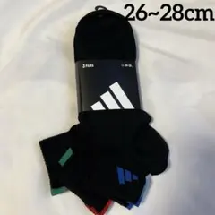 【新品】adidas メンズソックス　26~28cm ３色3足組