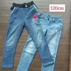 ユニクロ SHOO・LA・RUE シューラルー  ジーンズ 2本セット120cm