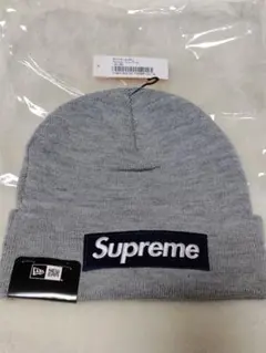 【新品】Supreme New Era Box Logo Beanie グレー