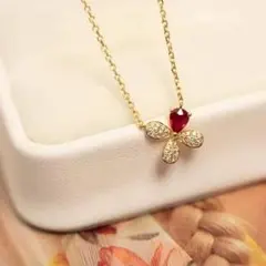 24Kネックレス本物 999金 四つ葉のクローバーネックレス2401 - メルカリ