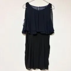 美品✨シフォンワンピース　ノースリーブ　結婚式　パーティー　フォーマル