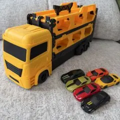 イエロートラックとミニカーセット