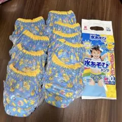 ムーニー 水あそびパンツ M ブルー 9枚のサムネイル