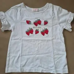 mezzo piano いちご柄 Tシャツ 130cm