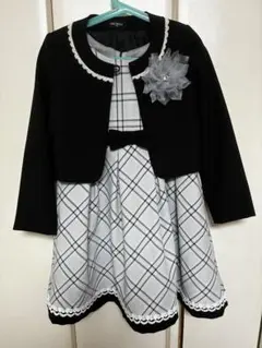 hiromichi nakano フォーマルドレス ジャケット付き 黒白チェック