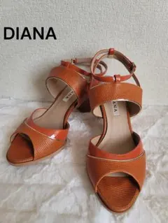 DIANA サンダル ストラップ ヒール 23.5cm