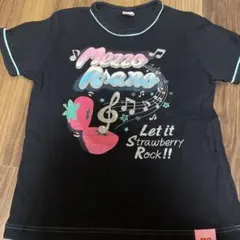 mezzo piano ブラック　タンクトップ Sサイズ　平成レトロ　女の子