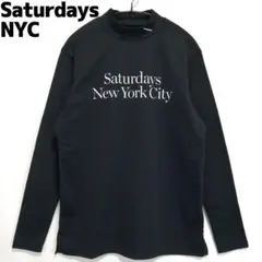 Saturdays NYC モックネックシャツ ゴルフ 長袖シャツ サタデーズ