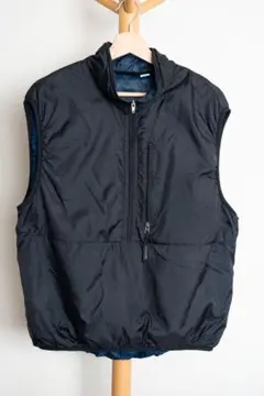 希少Ｌ❗️極美品❗️90s moonstone パフボール　ナイロンベスト 90s MOONSTONE パッカブルリバーシブル中綿ベスト ハーフジップ ギア