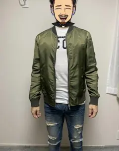 ナノ・ユニバース nano・universe リバーシブル ジャケット MA-1