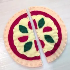フェルト　ピザ　2つ切り
