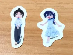 呪術廻戦　沖縄コラボ　天内理子　黒井美里　描きおこしステッカー 2枚セット