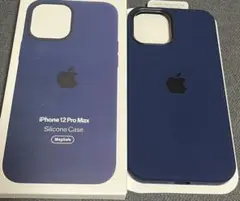新品未開封の純正iPhone 12 Pro Max シリコンケース ネイビー