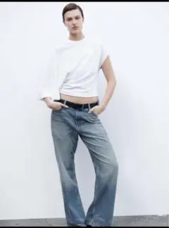 ZARA アシンメトリー Tシャツ