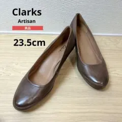 Clarks Artisan クラークス ヒール パンプス 24cm 本革のサムネイル