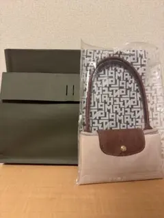 【新品未使用】LONGCHAMP ショルダーバッグ ベージュ/ブラウン　M