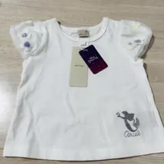 petit main アリエル Tシャツ 80 新品未使用タグ付き お花モチーフのサムネイル