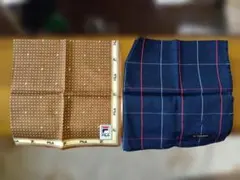 FILA ドット柄 & BURBERRY チェック柄 ハンカチセット
