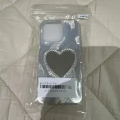 【c.tu.l】ハート型装飾付き　iPhoneケース