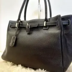 傳濱野 Mietia ミーティア レザー トートバッグ 限定色 ナイトネイビーのサムネイル