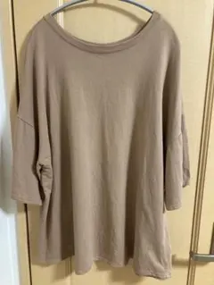 CAPRICIEUXLEMAGEブラウンコットンTシャツフリーサイズレディースのサムネイル