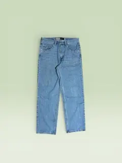 シルバータブ ルーズフィット デニムパンツ