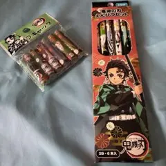 新品！鬼滅の刃☆鉛筆セット2B☆6本入 鉛筆キャップ