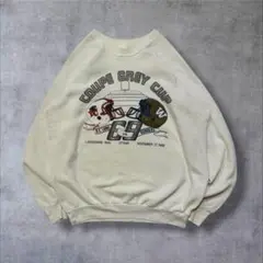 88年FRUITOFTHELOOM古着USA製グレーカップスーベニアスウェット