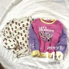 女の子 保育園着 トレーナー 長袖 100推奨 裏毛