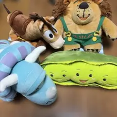 トイストーリー プリックルパンツ、ピー・イン・ア・ポッド、ブルズアイ、トリクシー