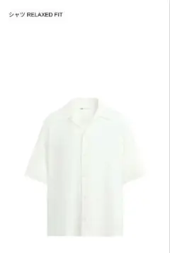 ZARA リラックスフィットシャツ 半袖シャツ ホワイト
