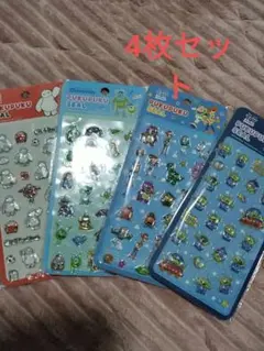 ディズニーぷくぷくシール ドロップシール4枚セット キャラクターシール