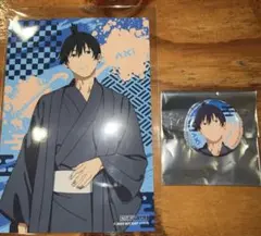 チェンソーマン早川アキ☆OMATSURI POPUPイラストカード＆ミニ缶バッチ