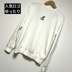 KANGOL SPORT スウェット M 白 ロゴ刺繍 トレーナーのサムネイル