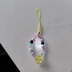 ハンドメイド ビーズストラップ