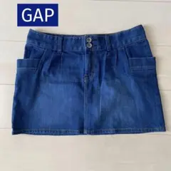 ギャップ　デニム　台形　レトロ　ミニスカート S