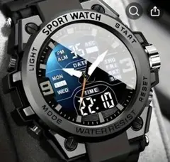 デジタルスポーツウォッチ ブラック！新品！