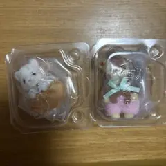 シルバニアファミリーキラキラくじG賞ハッピースイーツ　ユキヒョウ　キリン赤ちゃん