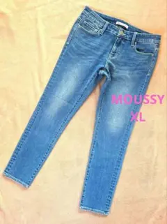 AZUL BY MOUSSY ストレッチ ライトブルー スキニーデニムXL