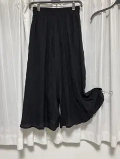黒 ガウチョパンツ Lサイズ
