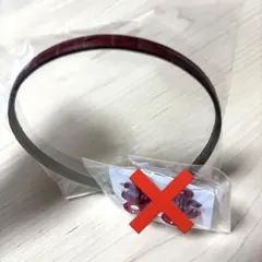 新品　コンプレックスビズ ヘアアクセサリー　カチューシャ　赤　ヘアバンドのサムネイル