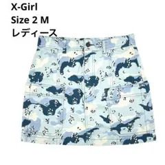 X Girl エックスガール 柄 ミニスカート ゼブラ 風 Y2K 2 Mのサムネイル
