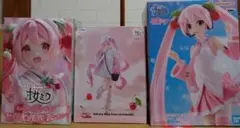 初音ミク 椿　桜ミク シャアザクぐるみ フィギュア まとめ売り ３種計６個 初音ミク 椿 桜ミク シャアザクぐるみ フィギュア まとめ売り 3種計6