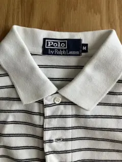 Ralph Lauren ポロシャツ M ホワイトストライプ