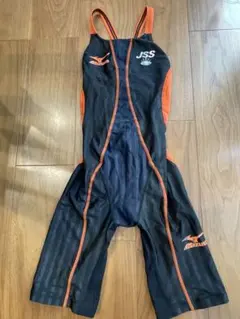 Mizuno JSS競泳用水着 黒/オレンジ