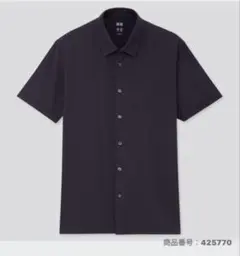 新品　ユニクロ　エアリズム　ジャージーポロシャツ　メンズ　M ブラック