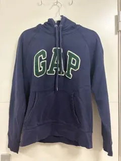 GAP ネイビー　緑 フード付きパーカー　Sサイズ