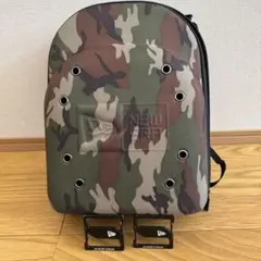 NEW ERA 迷彩柄 キャップ収納バッグと、キャップホルダー2つ